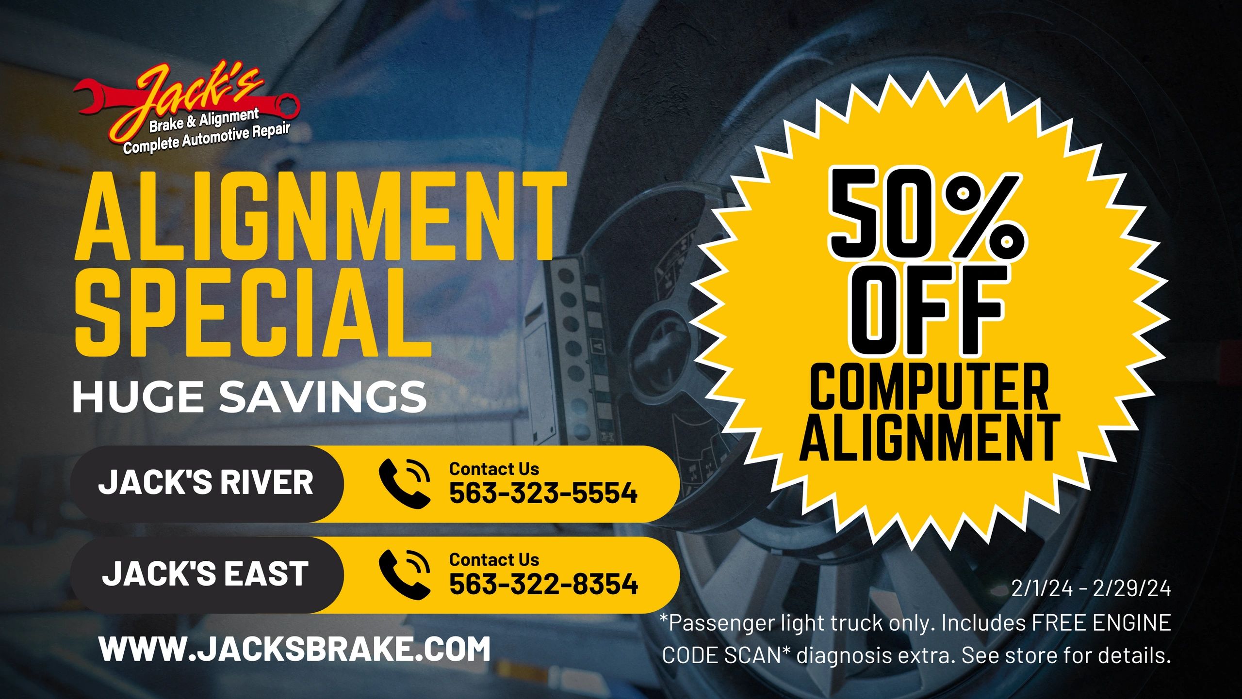 Auto Repair Coupons Jack's Brake & Alignment